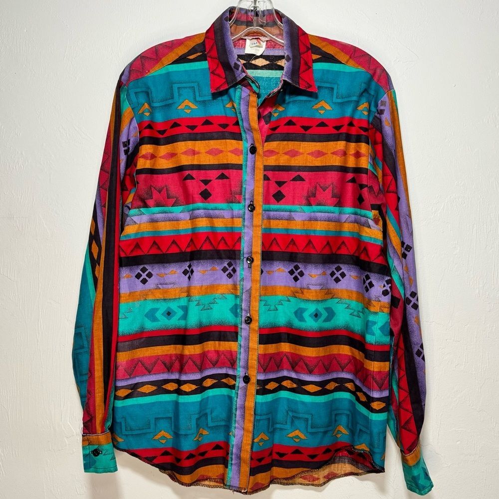 H Bar C California Ranchwear Southwestern Pearl Snap